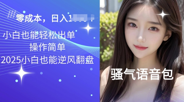 2025骚气导航语音包项目，零基础小白单日变现多张-七宝：认真做好一件事