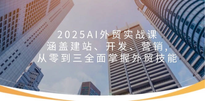 （14135期）2025AI外贸实战课：涵盖建站、开发、营销, 从零到三全面掌握外贸技能-七宝：认真做好一件事