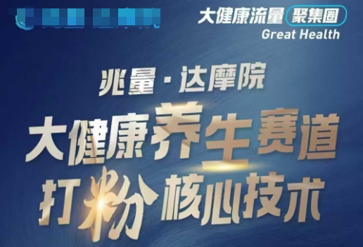大健康打粉引流，大健康养生赛道暴利打粉新玩法-七宝：认真做好一件事